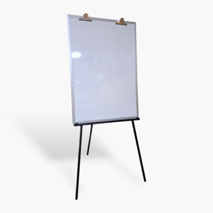 Rotafolio Metalico con pizarra blanca.