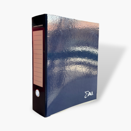 Archivador American Iris de palanca oficio plastif. Azul.