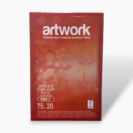 Papel Bond Artwork 75 Gr. Oficio x 500 hojas.