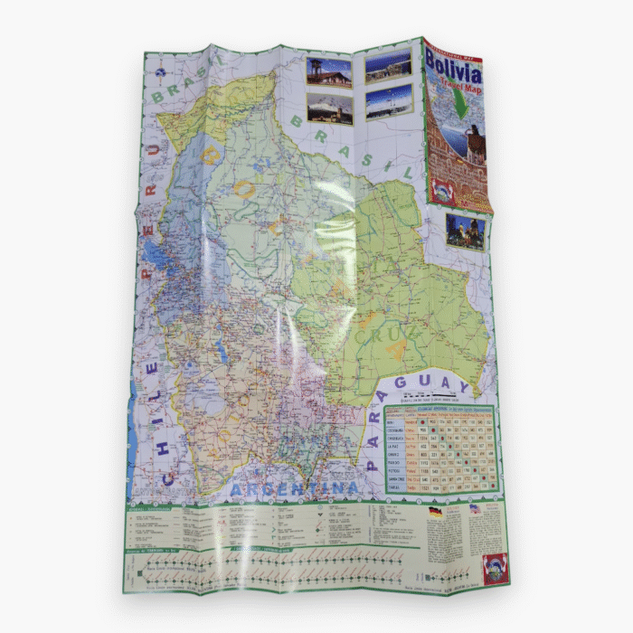 Mapa turístico y carretero-vial de Bolivia – PapelCruz Libreria – Papeleria