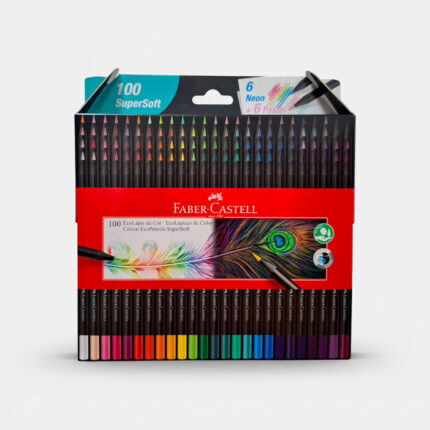Lápices Faber Castell SuperSoft de 100 colores