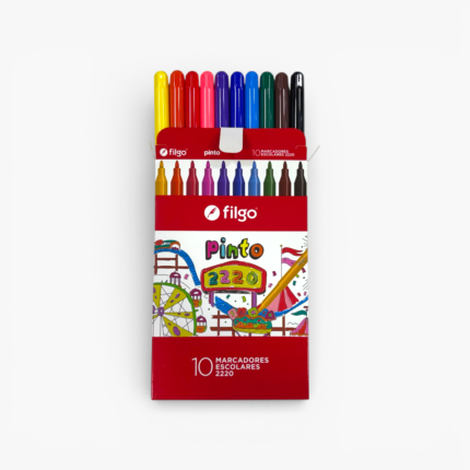Marcadores FILGO de 10 colores Pinto 2220 Escolar